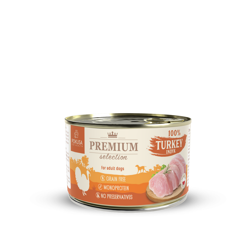 Cibo umido per cani - 100% tacchino - Premium Selection