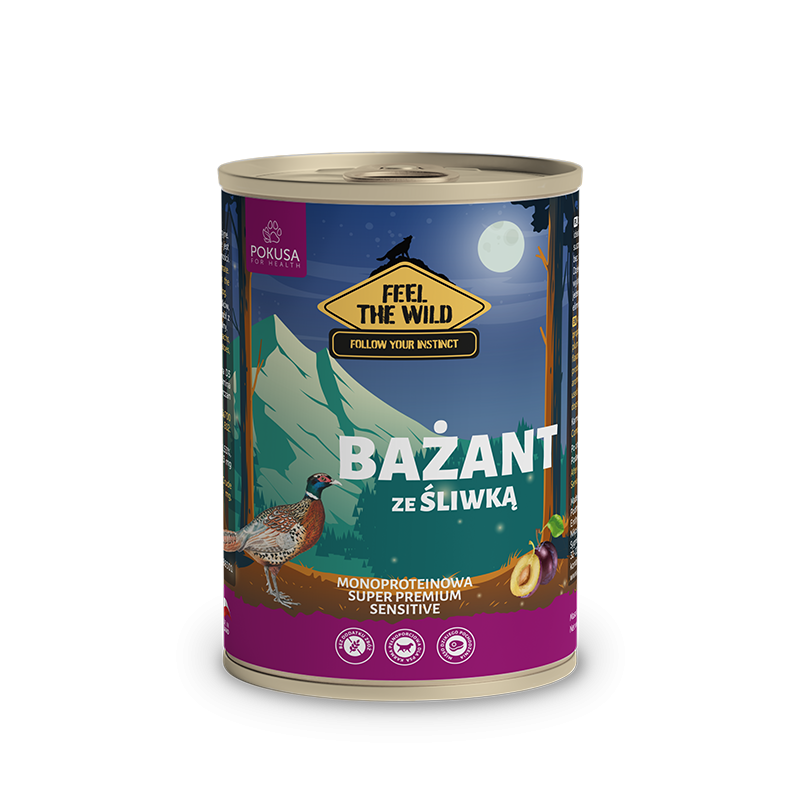 Cibo Umido al Fagiano e Prugna per Cani – Naturale e Digeribile – Pheasant with Plum – FeelTheWild