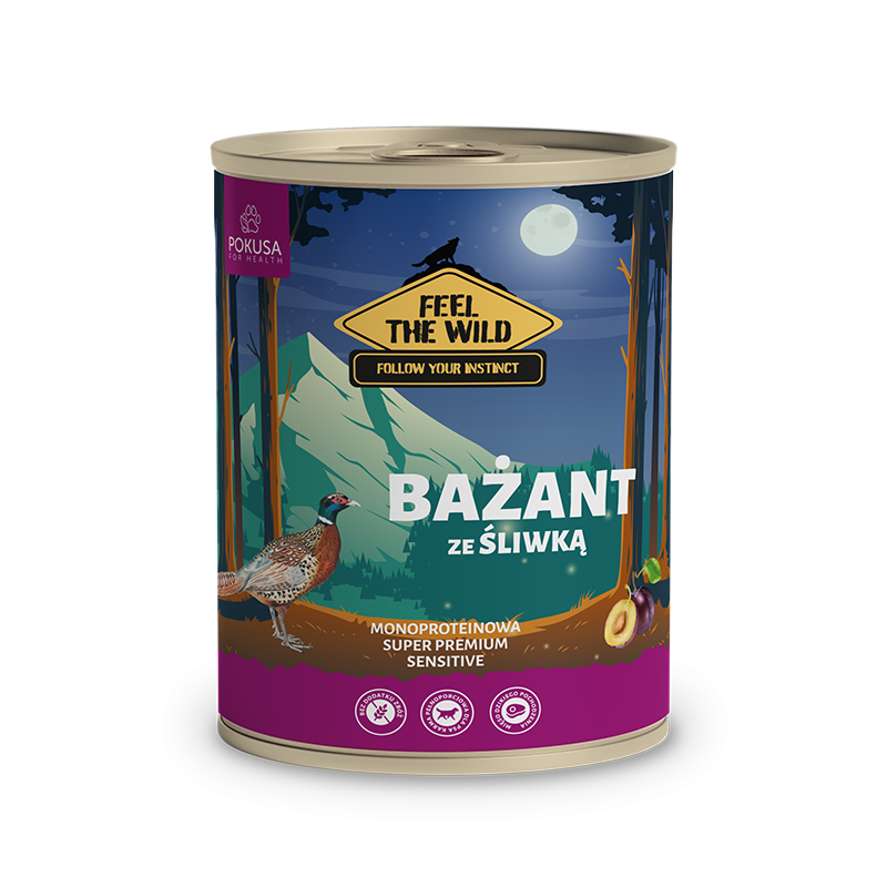Cibo Umido al Fagiano e Prugna per Cani – Naturale e Digeribile – Pheasant with Plum – FeelTheWild
