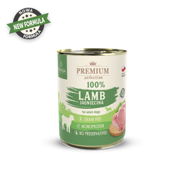 Monoprotein Wet Dog Food 100% Lamb – Grain-Free & Easily Digestible – Hypoallergenic Formula – Premium Selection