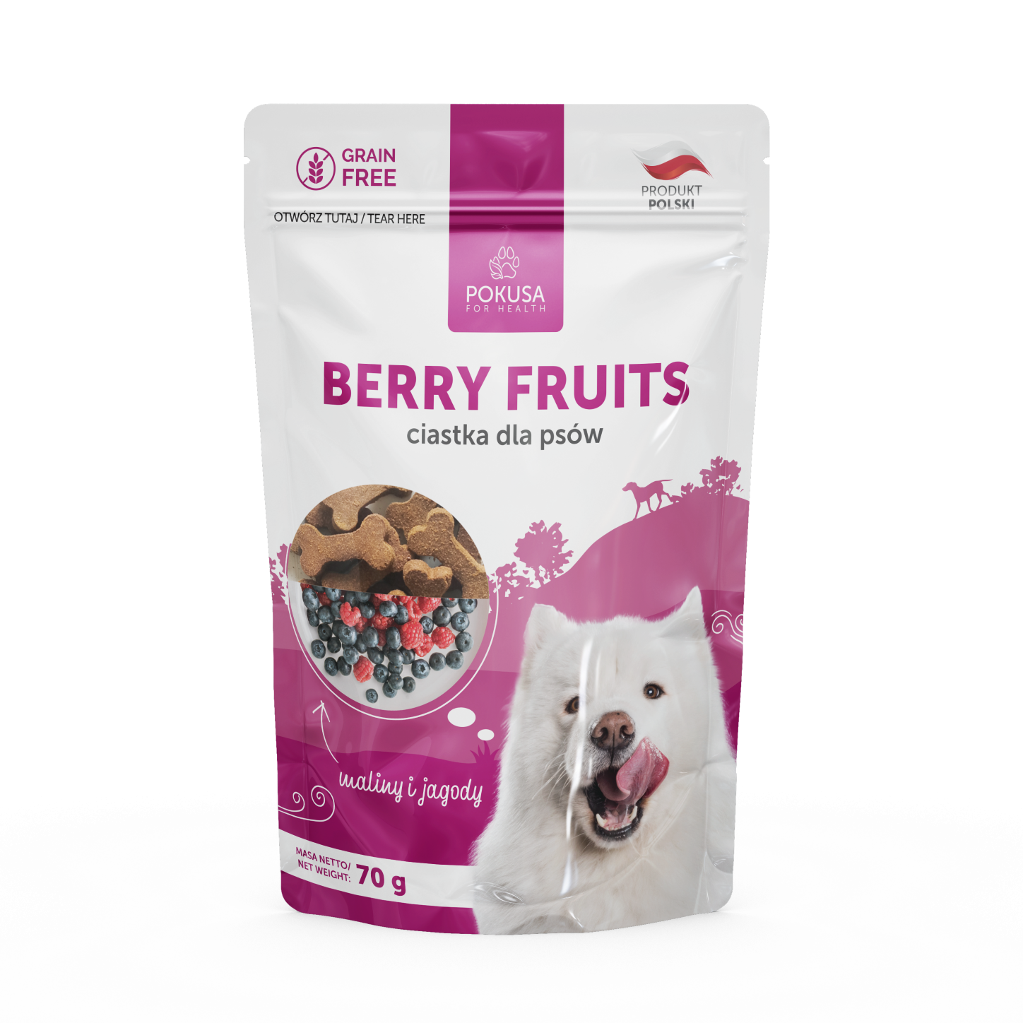 Biscuits pour Chiens Berry Fruits – Friandises Croquantes 100% Naturelles aux Fruits et Herbes – Berry Fruits