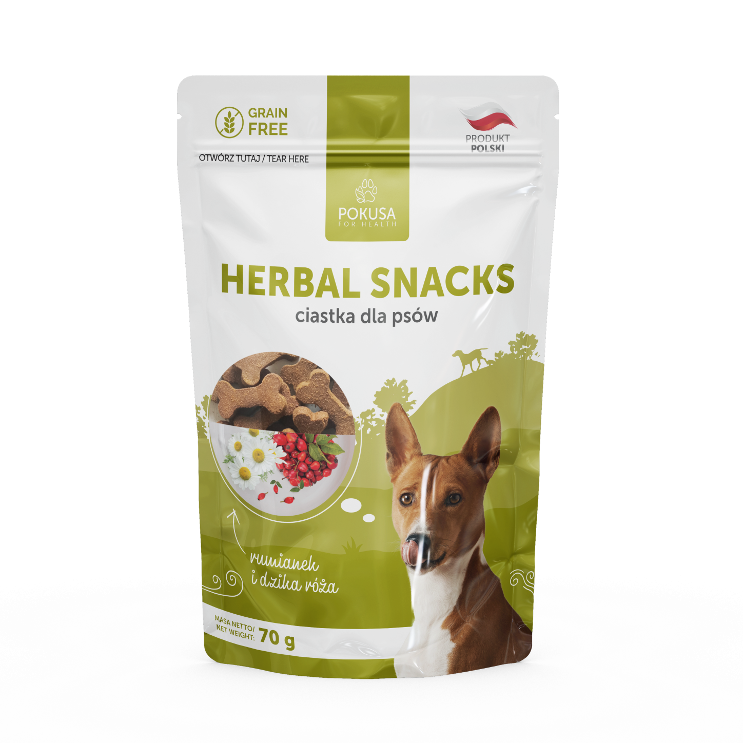 Biscotti alle Erbe per Cani – Snack Croccanti 100% Naturali – Miscela di Erbe Speciali – Herbal Snacks