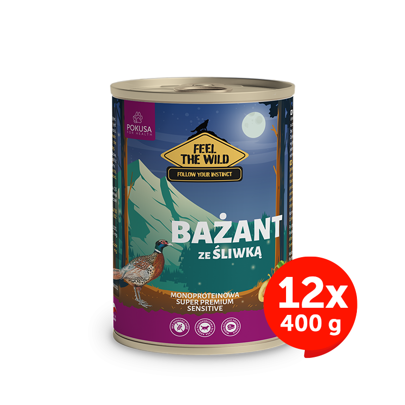 Cibo Umido al Fagiano e Prugna per Cani – Naturale e Digeribile – Pheasant with Plum – FeelTheWild