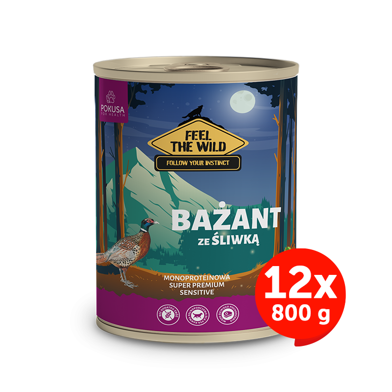Cibo Umido al Fagiano e Prugna per Cani – Naturale e Digeribile – Pheasant with Plum – FeelTheWild