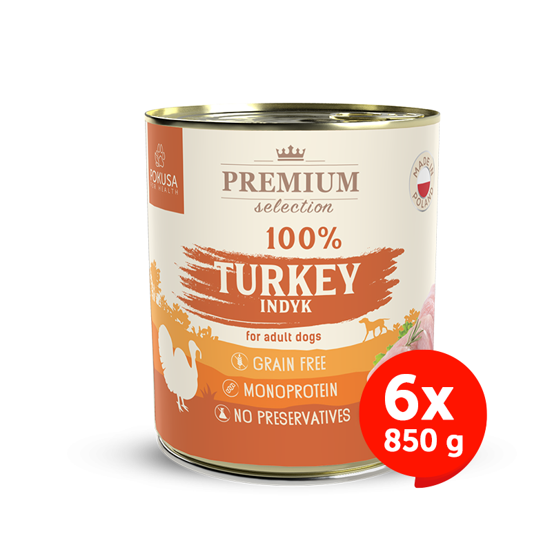Cibo umido per cani - 100% tacchino - Premium Selection