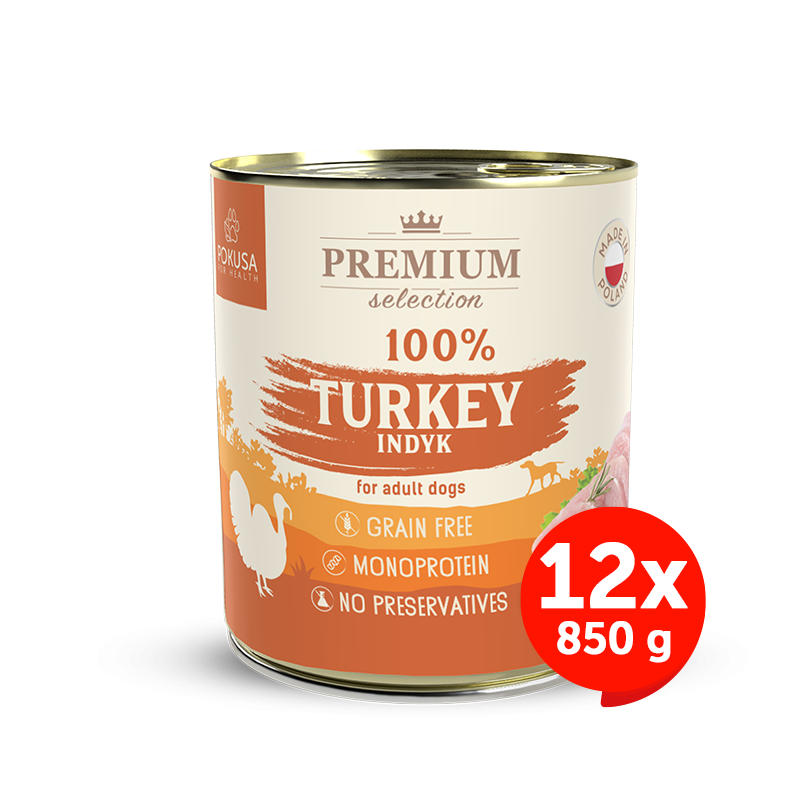 Cibo umido per cani - 100% tacchino - Premium Selection