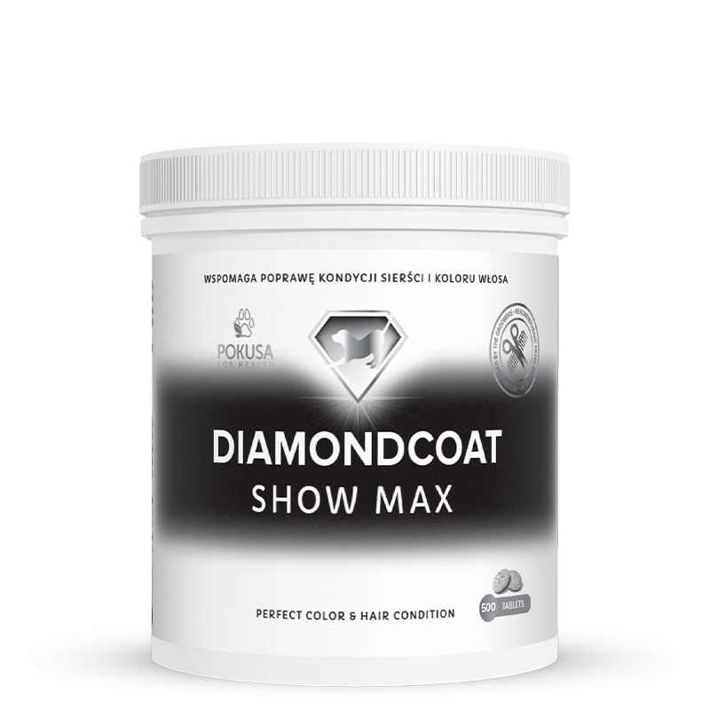 Biotine pour Chiens d'Exposition Petites Races – Éclat du Pelage et Peau Saine – Enrichie en Zinc et Cuivre – ShowMax – DiamondCoat

