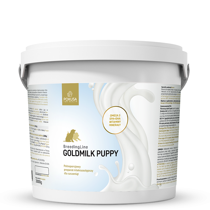 Lait de Remplacement pour Chiots – Formule dès le 1er Jour – Soutien de la Croissance et de l'Immunité – GoldMilk Puppy – BreedingLine