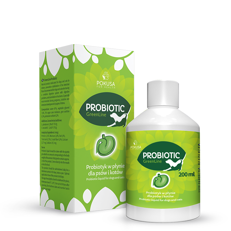 Probiotique Liquide pour Chien – Soutien de la Digestion et Flore Intestinale – Probiotique – GreenLine