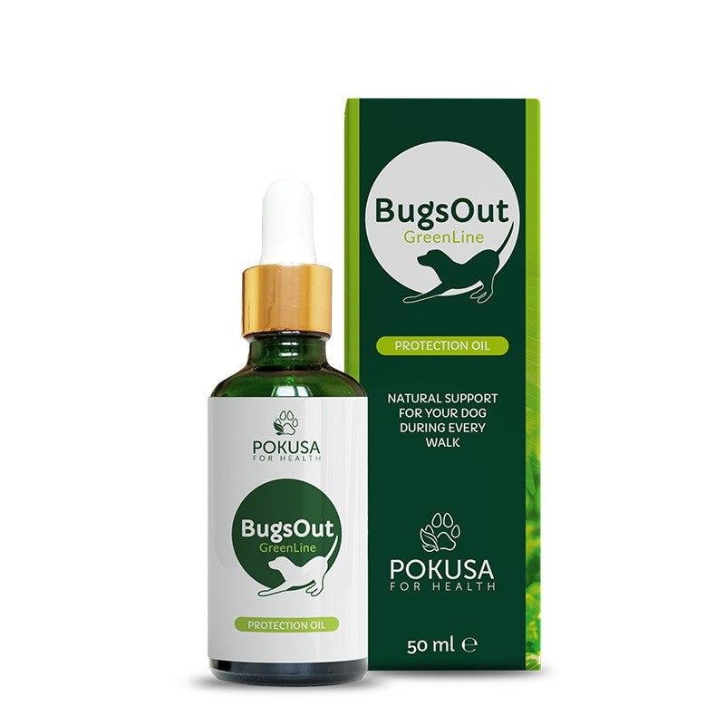 Repellente Naturale per Cani con Oli di Lavanda e Menta – Protezione contro i Parassiti Esterni – Spray Protettivo – BugsOut Oil – GreenLine