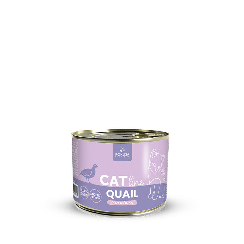 Pâtée pour Chatons à la Caille – Monoprotéinée et Riche en Taurine - Caille - CatLine