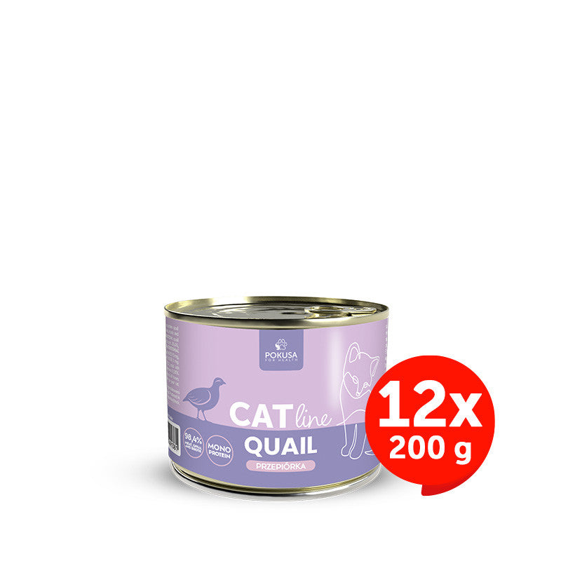Pâtée pour Chatons à la Caille – Monoprotéinée et Riche en Taurine - Caille - CatLine