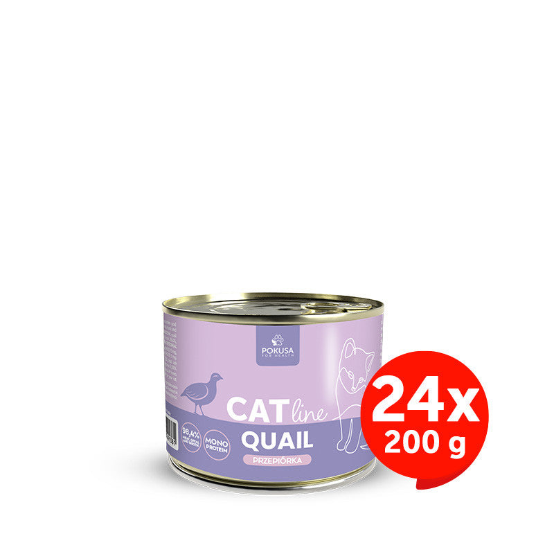 Pâtée pour Chatons à la Caille – Monoprotéinée et Riche en Taurine - Caille - CatLine