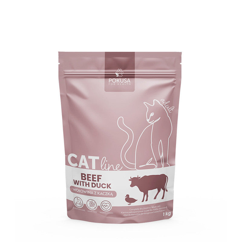 Croquettes pour Chat au Bœuf et Canard – Pour Chats Difficiles – Bœuf et Canard – CatLine