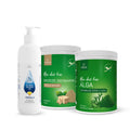 BARF Supplement Set for Large Breed Dogs – Essential Kit: Salmon Oil, Sea Algae & Brewer’s Yeast