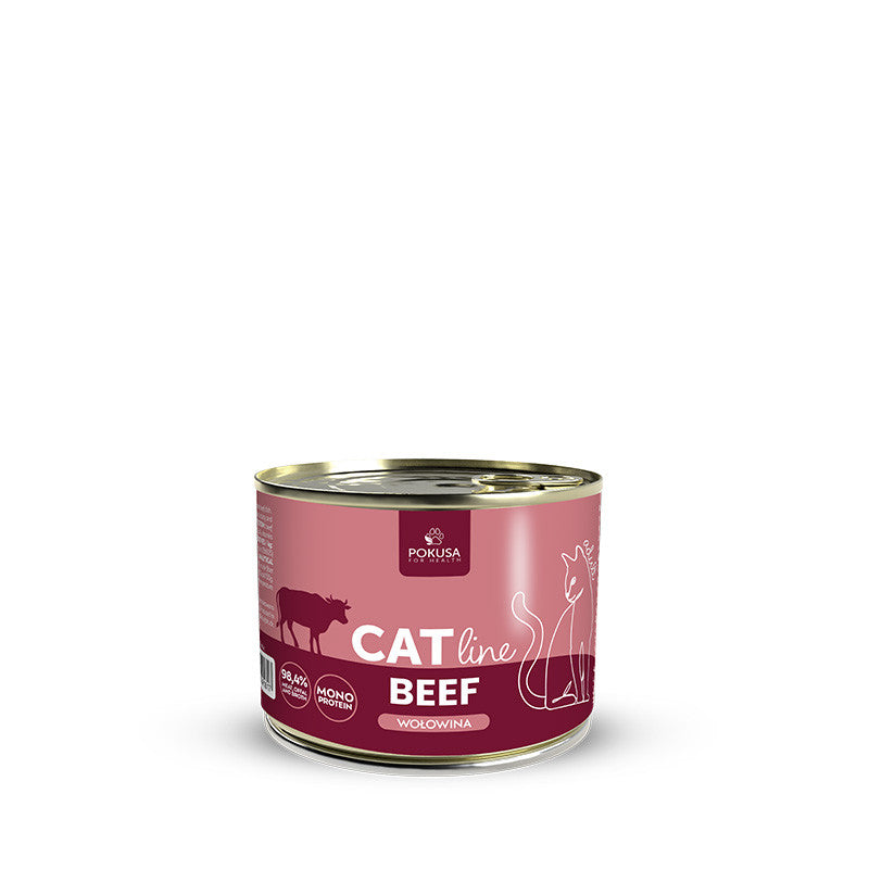 Pâtée pour Chat au Bœuf – Monoprotéinée avec Cœur et Foie - Bœuf - CatLine