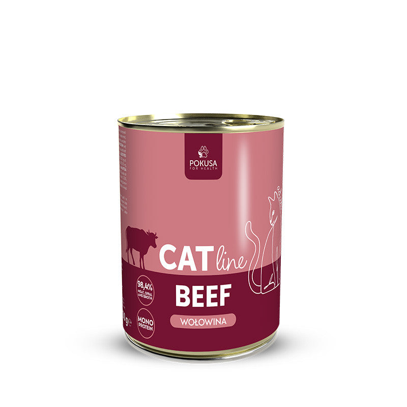 Pâtée pour Chat au Bœuf – Monoprotéinée avec Cœur et Foie - Bœuf - CatLine