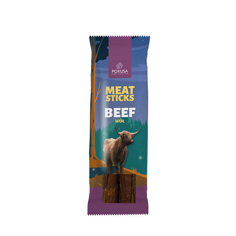 Masticabili di carne - FEEL THE WILD - Meat Sticks: 2 x bue