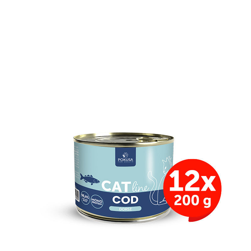 Pâtée pour Chat au Cabillaud – Monoprotéinée et Riche en Omega-3 - Cabillaud - CatLine
