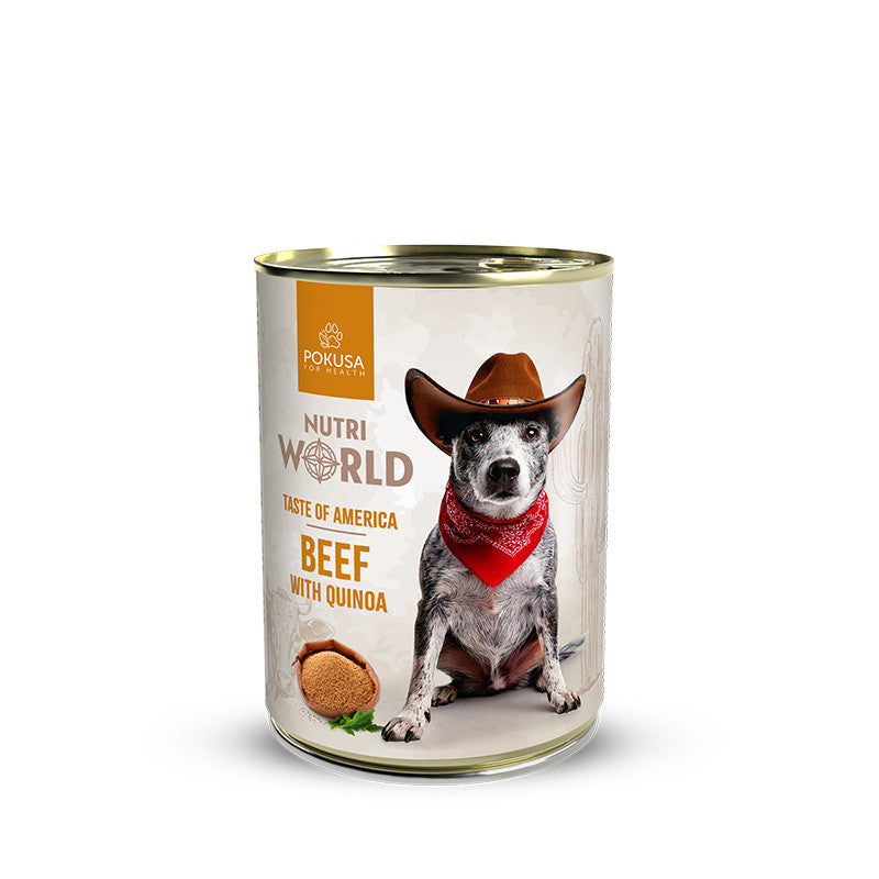 Cibo umido per cani con manzo – World Flavors South America – Nutri World