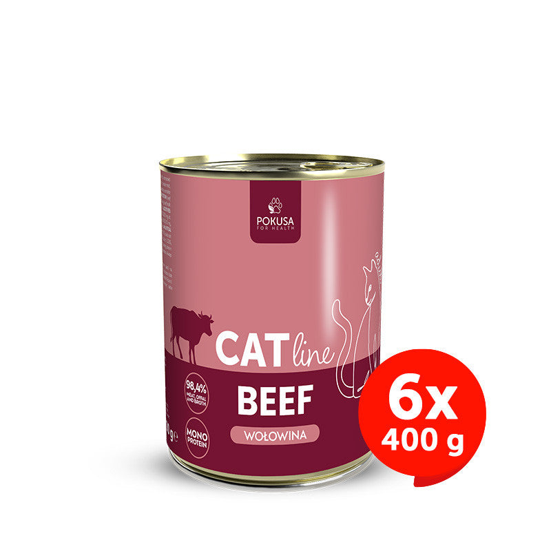 Pâtée pour Chat au Bœuf – Monoprotéinée avec Cœur et Foie - Bœuf - CatLine