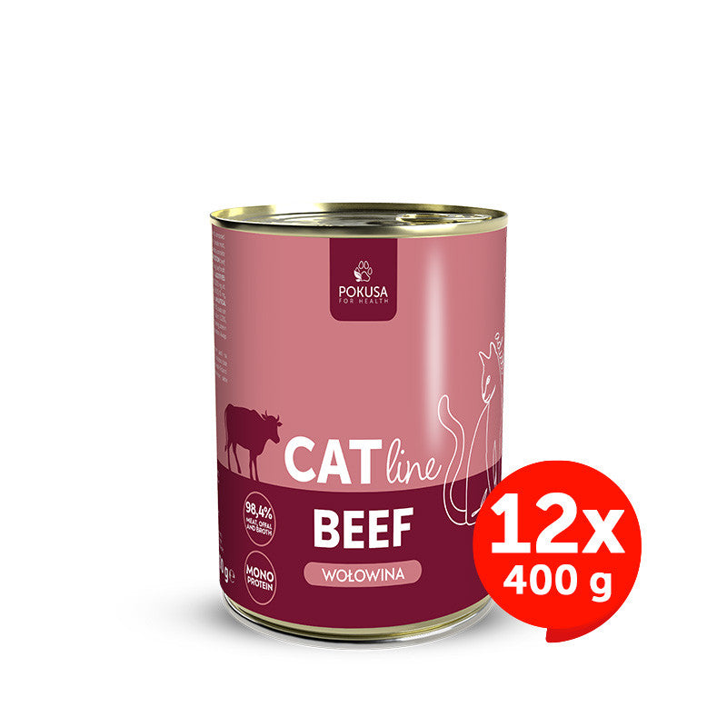Pâtée pour Chat au Bœuf – Monoprotéinée avec Cœur et Foie - Bœuf - CatLine