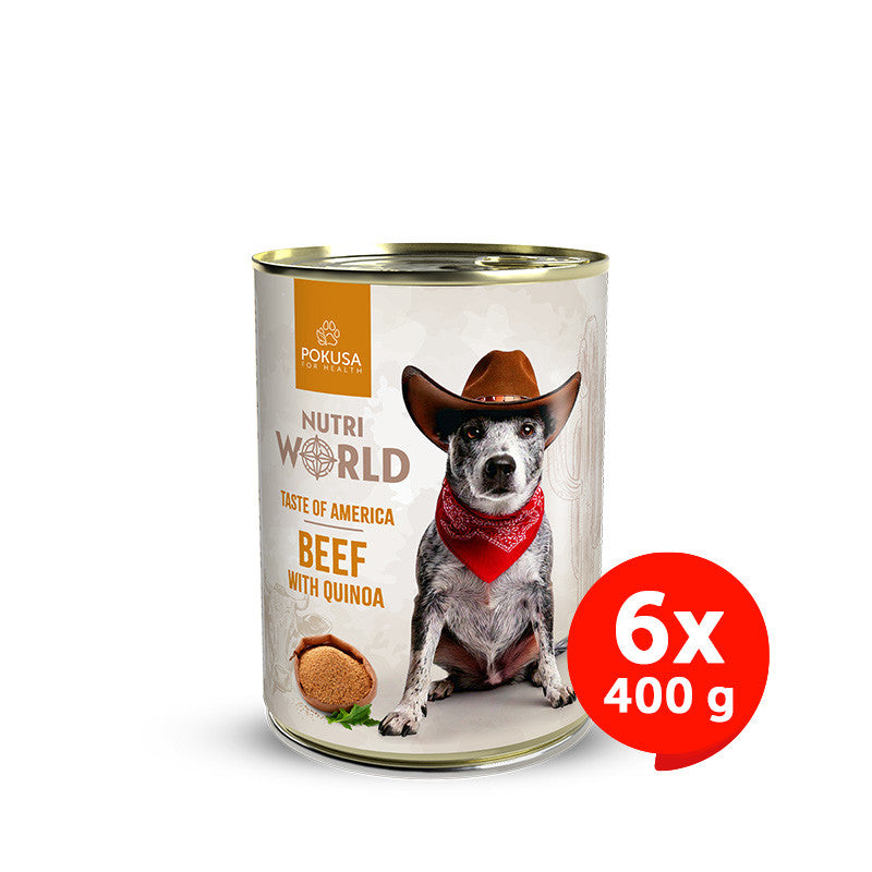 Cibo umido per cani con manzo – World Flavors South America – Nutri World
