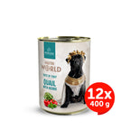 Cibo umido per cani con quaglia – World Flavors Italy – Nutri World