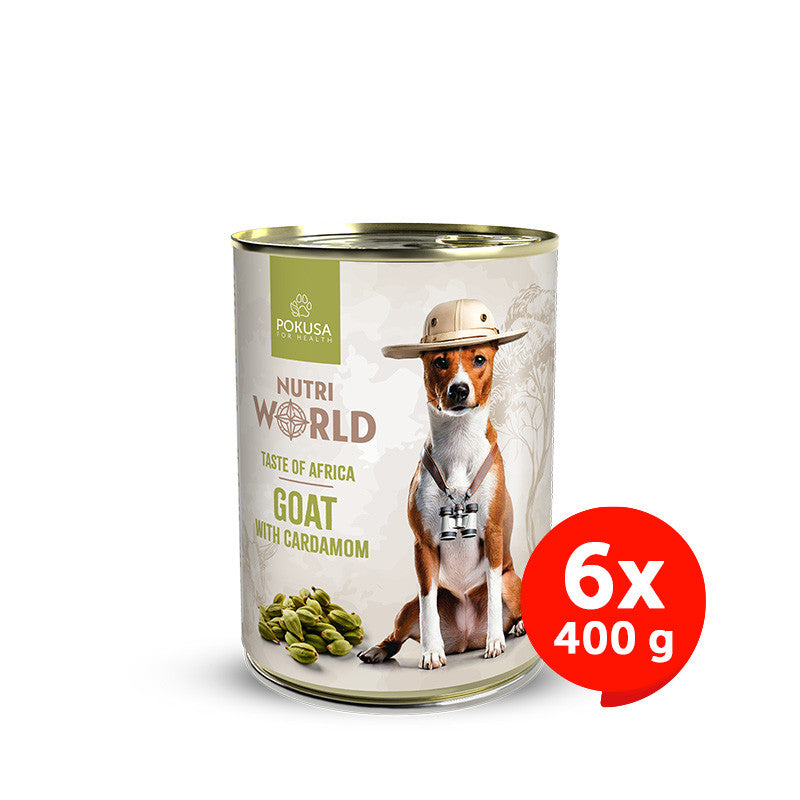 Cibo umido per cani con capra – World Flavors Africa – Nutri World