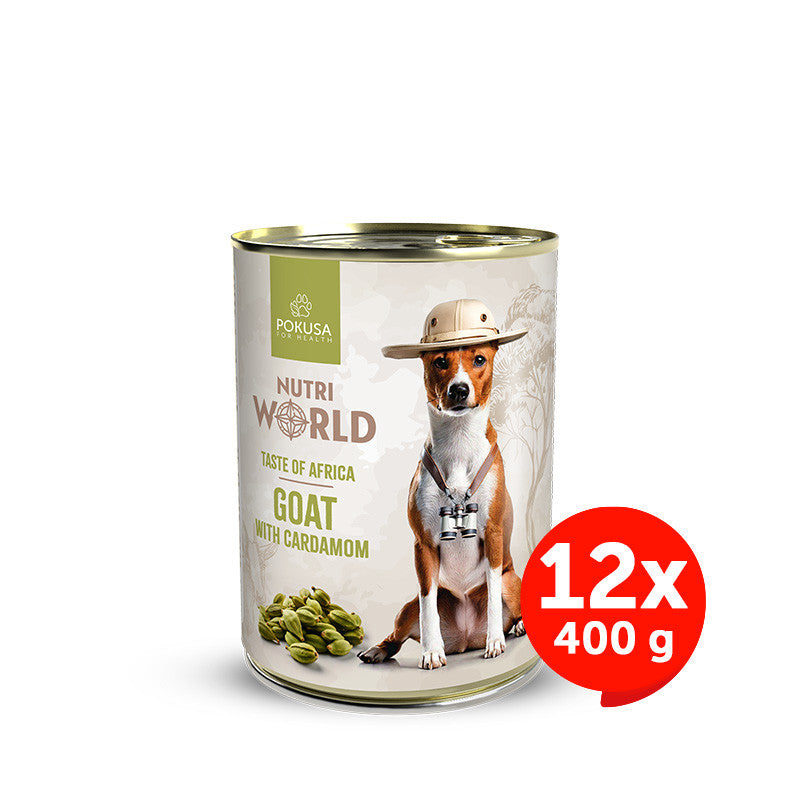 Cibo umido per cani con capra – World Flavors Africa – Nutri World