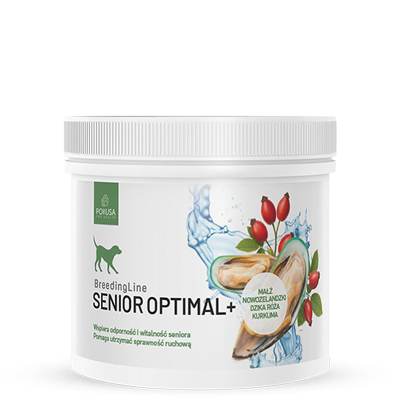 Vitamines Senior Optimal+ pour Vieux Chiens – Avec Glucosamine et Chondroïtine – Vitalité et Confort Articulaire - SeniorOptimal+ – BreedingLine