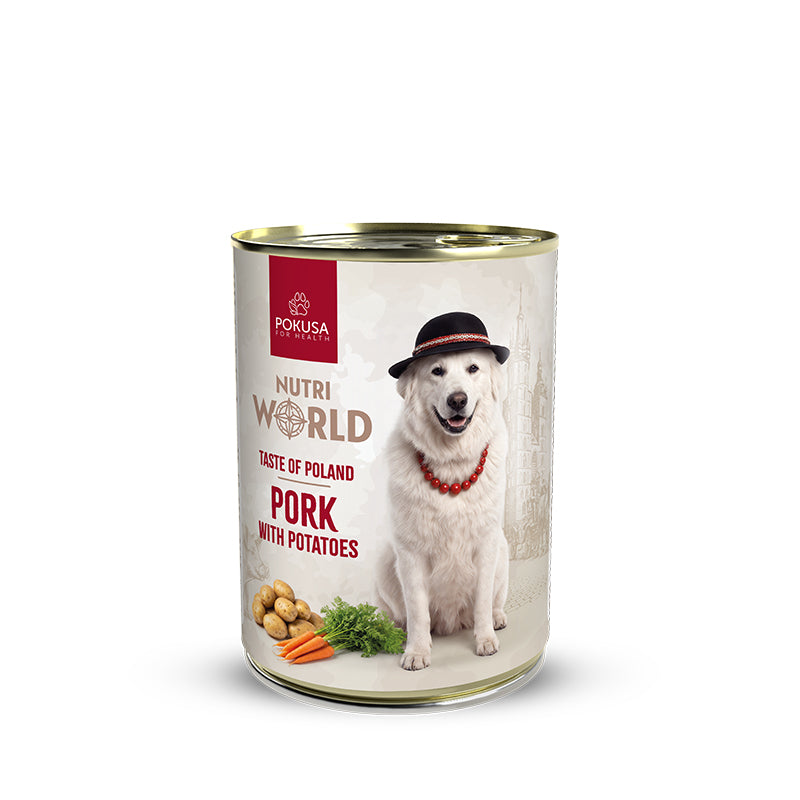Comida Húmeda para Perros con Cerdo y Patatas – Sabores del Mundo Polonia – Nutri World