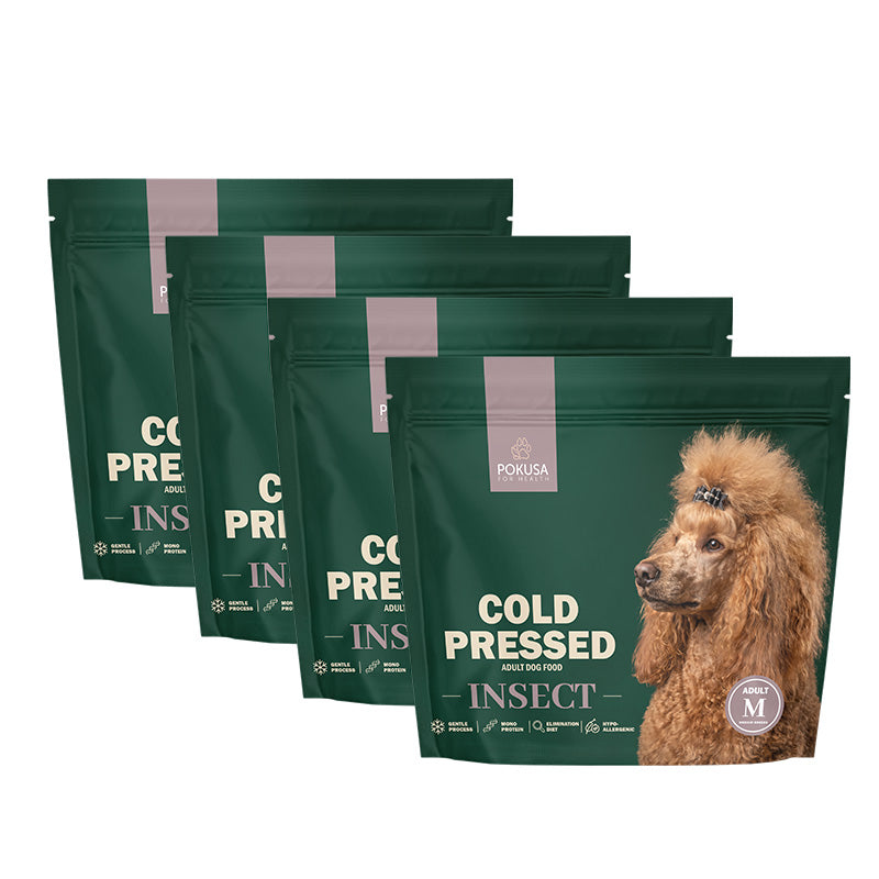 Pokusa Cold Press Insect Monoprotein Tørfoder til Voksne Hunde Sensitive & Hypoallergen Kibble Størrelse M